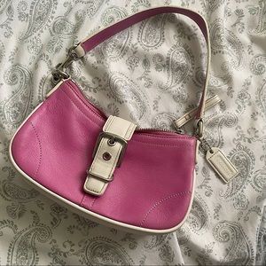 Pink coach handbag 7542